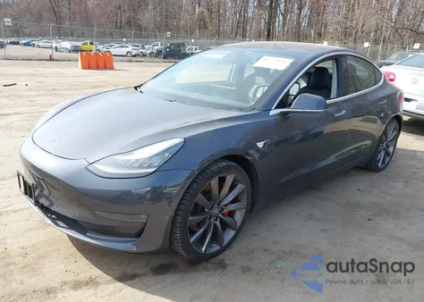 2018 Tesla Model 3 Long Range/Performance from USA, damaged, VIN 5YJ3E1EB5JF063077